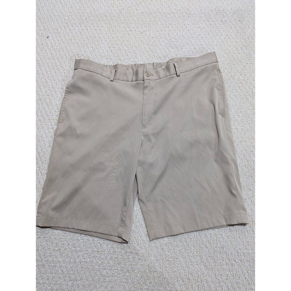 Slazenger Men's Tan Mid-Rise Bermuda Shorts Size 38